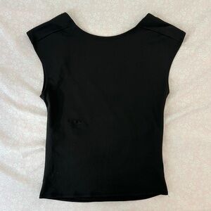 Open-back Solid Tee